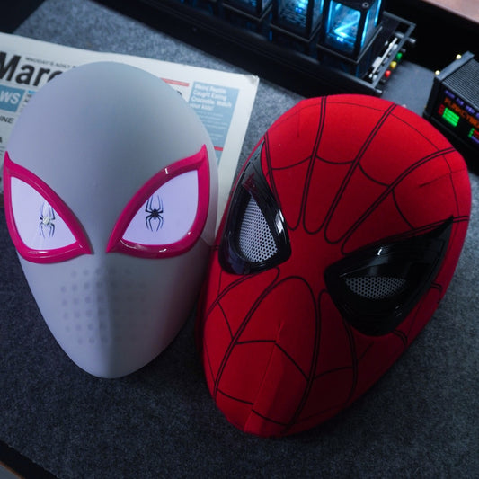 Spider Hero Mask Remote Control Movable Mechanical Eyes | Gwen Mask