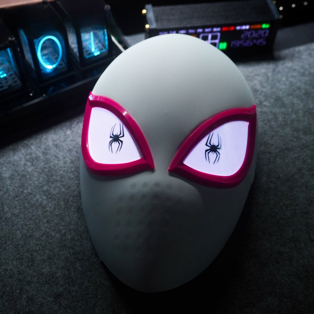 Spider Hero Mask Remote Control Movable Mechanical Eyes | Gwen Mask