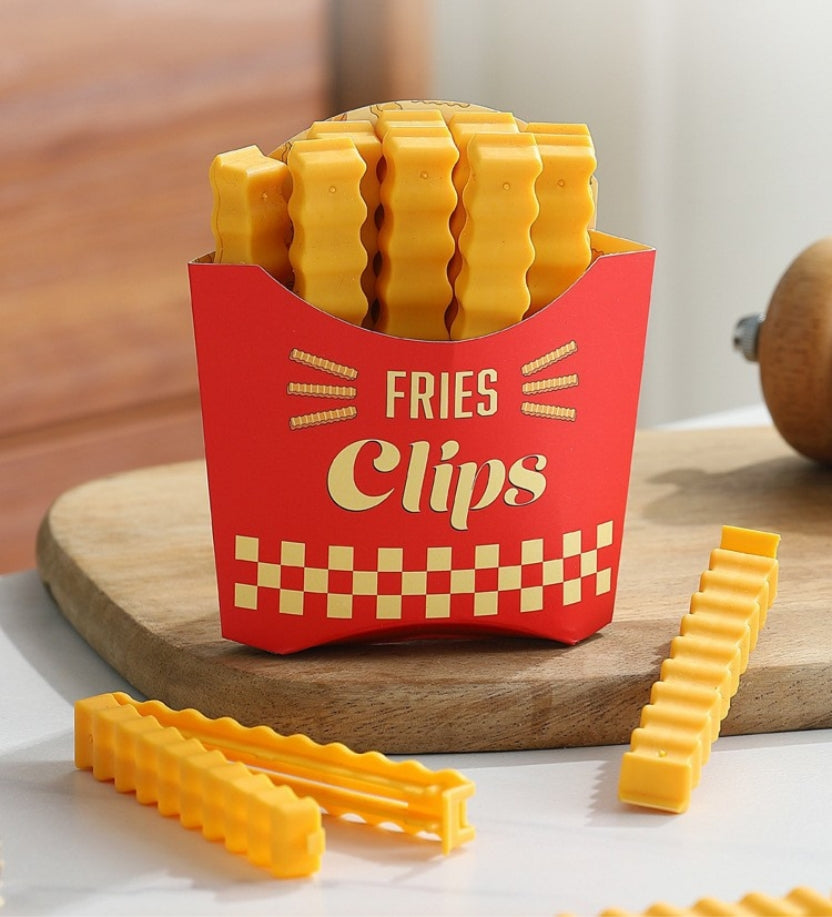 Fries Fridge Magnet with Seal Clips