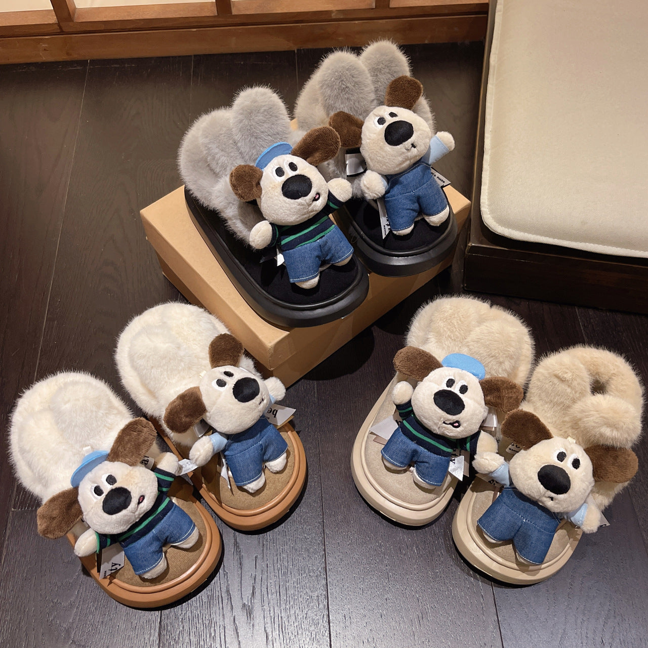 Warm and Fuzzy Puppy Snowfield Boots